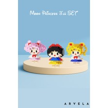 Arvela Mini Blok Figür Seti 3’lü – Moon Princess Koleksiyon Serisi