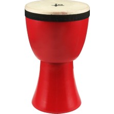 6 Inç Kırmızı Pre-Tuned Afrika Djembe, Yüksek Kaliteli Müzik Aleti