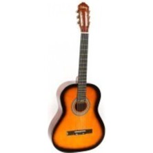Sunburst Renkli Klasik Gitar 4/4 Boy Öğrenci Seti Kılıf ve Pena Hediye
