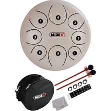 Çelik Dil Davul Handpan 10 Inç 8 Ton Tam Set, Müzik Keyfi Için En Iyi Seçim
