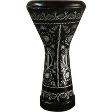 Döküm Erzincan Işlemeli Darbuka ve Siyah Kılıf Seti