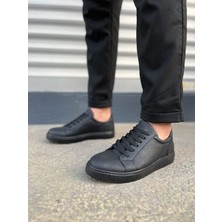 Zapatos JY165 Elite Bağcıklı Cilt Erkek Günlük Sneaker Ayakkabı Cst - Siyah