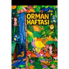 Promisebackdrop2 200X200CM Orman Hatırası Okul Etkinlik Kumaş Pano Renkli ve Eğlenceli Tasarım