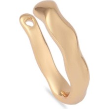 The Originals Vip Gold Renk Asimetrik Model Earcuff Kıkırdak Küpe