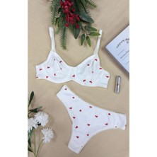 Arona Kalp Desenli Korse Balenli Sütyen Takımı