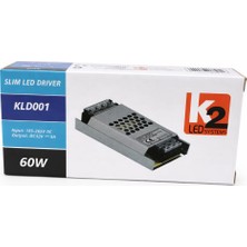 K2 60W 5A  Slım LED Trafosu