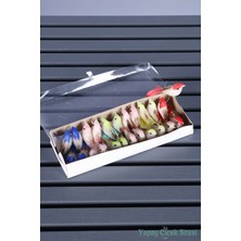 Yapay Çiçek Sitesi Dekoratif Mini Kuş 24lü Paket