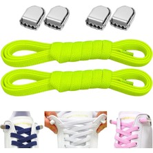 palwin Süper Pratik Elastik Bağcık, Metal Tokalı Lastikli Ayakkabı Bağcığı, Akıllı Bağcık, 1 Çift