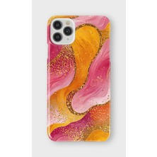 Lelia iPhone 11 Pro Uyumlu Baskılı Şeffaf Telefon Kılıfı | Koleksiyon: Colorwave Flux