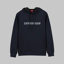 Sarar Intervıew Kapüşonlu Lacivert Spor Sweatshırt Lacivert - L