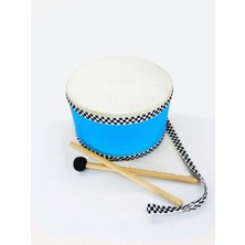 El Yapımı Küçük Deri Davul ve Bambu Düdük, Müzik Keyfi Için Ideal