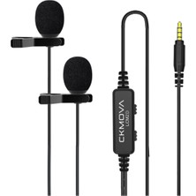 2’li Yaka Mikrofonu, 3.5mm Konnektör, Hafif ve Taşınabilir Tasarım