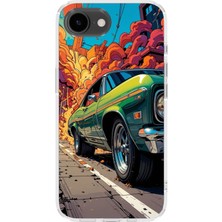 Lelia iPhone 16E Uyumlu Baskılı Şeffaf Telefon Kılıfı | Koleksiyon: Turboline Streetworks