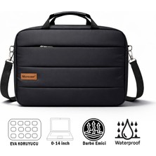 Microcase Macbook Air 13'' M3 2024 ile Uyumlu Notebook Macbook Evrak Çantası Siyah AL5496