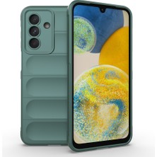 Mastersonic Galaxy A56 Kılıf Esnek Tpu Oyuklu Arka Yüzey Tasarımlı Zore Etnik Silikon Kapak - Koyu Yeşil