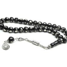 Blackcraft Baklava Tuğra Model Gümüş Işleme Oltu Sıkma Tespih