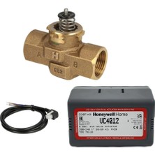 Honeywell VC4012ZZ00 220V On/off Vana Motoru + VCZAP1000 2 Yollu Vana 1” + Molex Kablo Seti