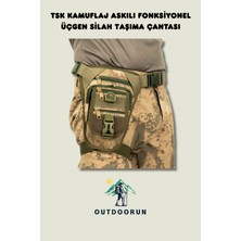 Outdoorun Tsk Kamuflaj Askılı Fonksiyonel Üçgen Silah Taşıma Çantası