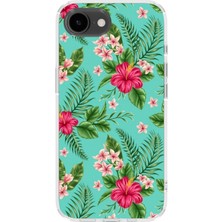 Lelia iPhone 16E Uyumlu Baskılı Şeffaf Telefon Kılıfı | Koleksiyon: Floraluxe Botanica