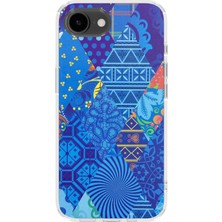 Lelia iPhone 16E Uyumlu Baskılı Şeffaf Telefon Kılıfı | Koleksiyon: Colorwave Flux