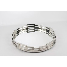 Mikasa Moor Gümüş Zincir Aynalı Tepsi 38X6CM