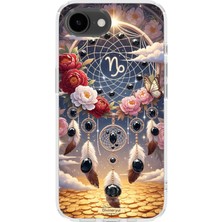 Lelia iPhone 16E Uyumlu Baskılı Şeffaf Telefon Kılıfı | Koleksiyon: Zodiacmuse Celestia