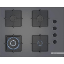 Bosch POH7C9P31O Gazlı Ocak 67 cm Sert Cam Antrasit Gri Serie 4