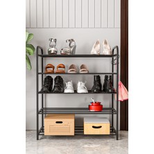 Sepetink Ayakkabılık Metal 5 Katlı Ayakkabı Düzenleyici Çok Amaçlı Raf