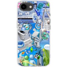 Lelia iPhone 16E Uyumlu Baskılı Şeffaf Telefon Kılıfı | Koleksiyon: Aeroglass Mirage