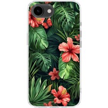 Lelia iPhone 16E Uyumlu Baskılı Şeffaf Telefon Kılıfı | Koleksiyon: Floraluxe Botanica