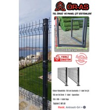 Ör-As Tel Örgü Panel Çit Takım ( 150 cm Yükseklik  5 mt Uzunluk  ) + ( 150 x 100 Kapı -)