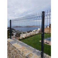 Ör-As Tel Örgü Panel Çit Takım -( 70CM Yükseklik 250 cm Uzunluk )-Antrasit -Gri