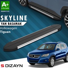 S-Dizayn VW Tiguan Skyline Krom Yan Basamak 173 Cm 2007-2015 A+ Kalite