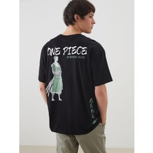 Lc Waikiki Yeni Sezon Bisiklet Yaka One Piece Baskılı Penye Erkek Tişört
