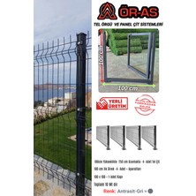 Ör-As Tel Örgü Panel Çit Takım ( 100 cm Yükseklik  10 mt Uzunluk  ) + ( 100 x 100 Kapı -)