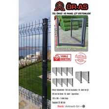 Ör-As Tel Örgü Panel Çit Takım ( 120 cm Yükseklik  25 mt Uzunluk  ) + ( 120 x 100 Kapı -)