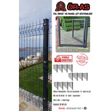 Ör-As Tel Örgü Panel Çit Takım ( 100 cm Yükseklik  30 mt Uzunluk  ) + ( 100 x 100 Kapı -)