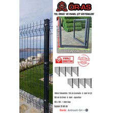 Ör-As Tel Örgü Panel Çit Takım ( 100 cm Yükseklik  20 mt Uzunluk  ) + ( 100 x 100 Kapı -)