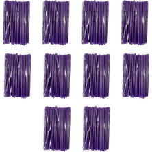 Omeyva Körüklü Mor Kalın Kokteyl Buzlu Soğuk Içecek Pipet - 22 Cm. - 8 Mm. - 1000 Adet