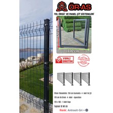 Ör-As Tel Örgü Panel Çit Takım ( 120 cm Yükseklik  10 mt Uzunluk  ) + ( 120 x 100 Kapı -)