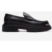 Marcomen Erkek Kalın Tabanlı Loafer Ayakkabı Gerçek Deri Mc 20353 Siyah