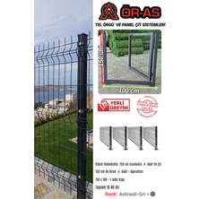 Ör-As Tel Örgü Panel Çit Takım ( 150 cm Yükseklik  10 mt Uzunluk  ) + ( 150 x 100 Kapı -)