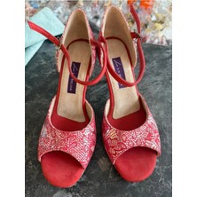 Lo Mejor Shoes “aşkın Nefesi ' Tango, Dans ve Salon Ayakkabısı 8,5 cm 13 Pont Koni Topuk Boyu Kapalı Topuk Abiye