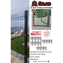 Ör-As Tel Örgü Panel Çit Takım ( 100 cm Yükseklik  40 mt Uzunluk  ) + ( 100 x 100 Kapı -)
