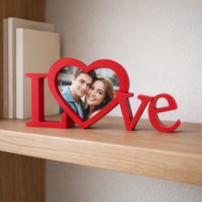 Peace Of Art Love Fotoğraf Çerçevesi – 3D Baskı Raf & Masa Üstü Dekor (Özel Gün Hediye)