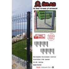 Ör-As Tel Örgü Panel Çit Takım ( 150 cm Yükseklik  20 mt Uzunluk  ) + ( 150 x 100 Kapı -)