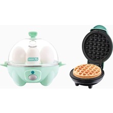 Dash Rapid Yumurta Pişirici + Mini Waffle Makinesi Premium Kahvaltı Seti