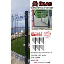 Ör-As Tel Örgü Panel Çit Takım ( 150 cm Yükseklik  15 mt Uzunluk  ) + ( 150 x 100 Kapı -)