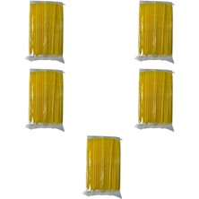 Omeyva Körüklü Sarı Kalın Kokteyl Buzlu Soğuk Içecek Pipet - 22 Cm. - 8 Mm. - 500 Adet