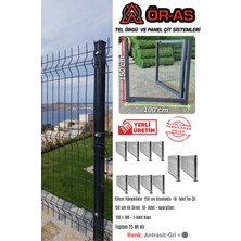 Ör-As Tel Örgü Panel Çit Takım ( 150 cm Yükseklik  25 mt Uzunluk  ) + ( 150 x 100 Kapı -)